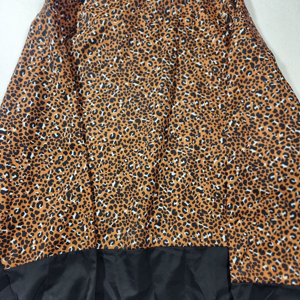 Nike Jacket Womens 2X Brown Black Leopard Print Windbreaker CD3683-754 - Picture 8 of 9